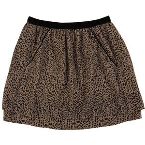 Banana Republic taupe & black print skirt, size 0